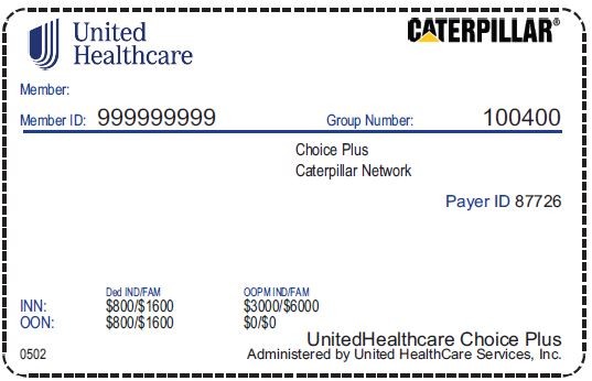 Caterpillar PPO Network ID Card_2022